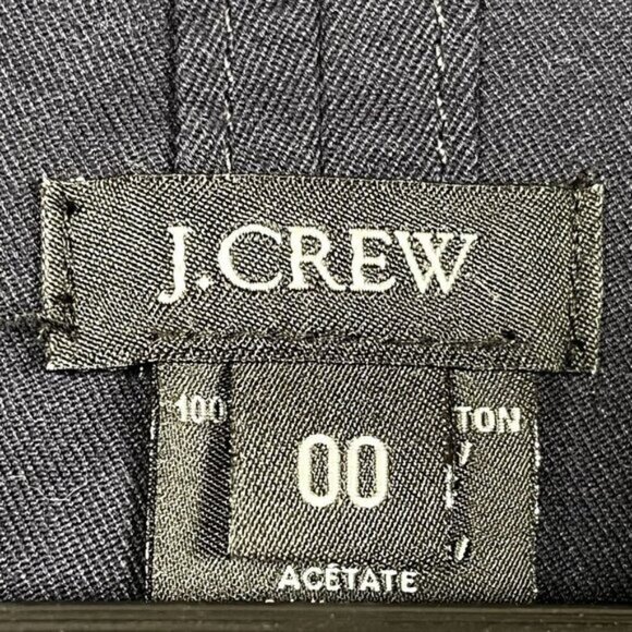 J.Crew Trench Coat Women’s 00 Navy Canvas Hooded - Picture 3 of 4